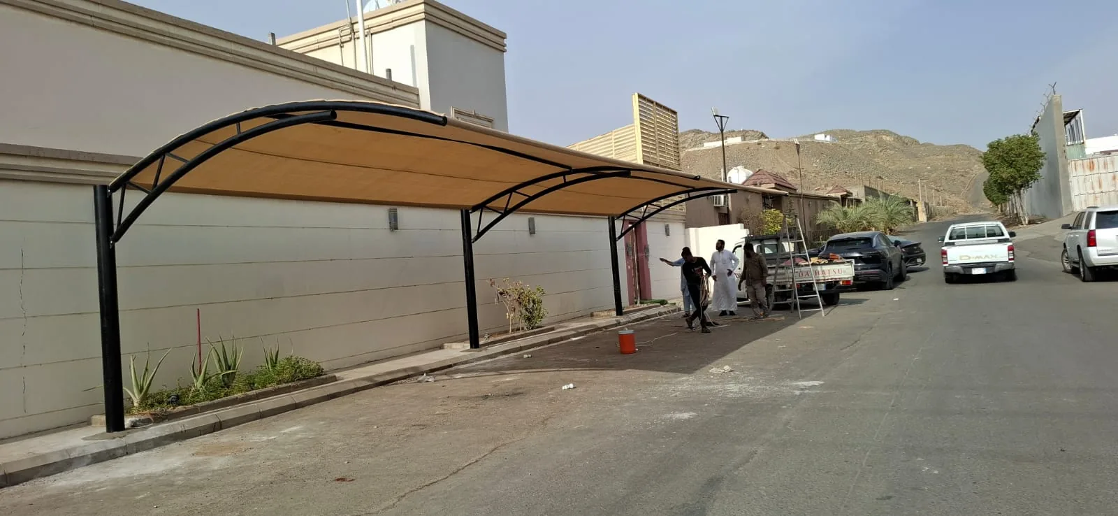 تنفيذ مظلات سيارات - نموذج 120